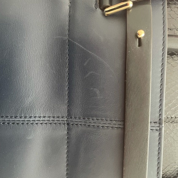 COPY - BNWT PS19 navy and black leather tote Large size - Picture 6 of 7